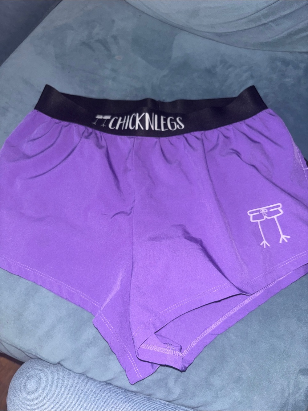 Chicknlegs Men's Athletic Purple Shorts - $20